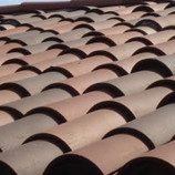 A close up of the roof of a building